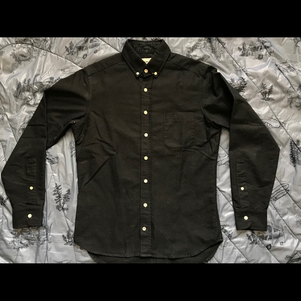 Black Button Up Oxford